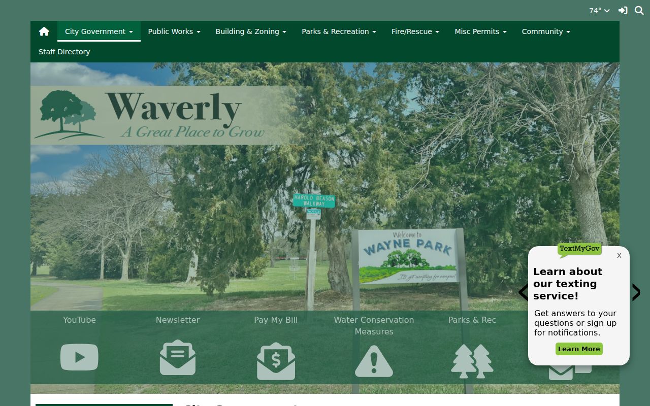 Official Waverly criminal history routing to Lancaster County Sheriff